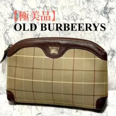 【極美品】オールドバーバリー クラッチバッグ セカンドバッグ ホースロゴ