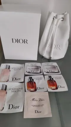 Dior 化粧水美容液トライアルセット 巾着ポーチ箱付き