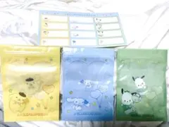 サンリオ エンジョイアイドル 推し活くじ 窓付き袋セット 黄色、水色、黄緑