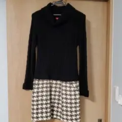 Apuweiser-riche　ワンピース　千鳥格子柄　クリーニング済み