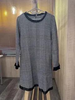 千鳥格 ワンピース M