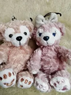 ダッフィー　シェリーメイ　ぬいぐるみ　ペア　ストラップ
