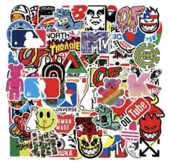 ラスト1個⭐︎スケボーステッカーセット 100枚入り 防水シールオシャレ