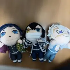 鬼滅の刃 寝そべり マスコット ぬいぐるみキーチェーン 不死川実弥 伊黒 冨岡