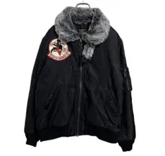 ヒューストン B-15D フライトジャケット ブラック 38