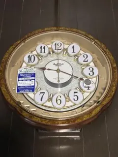 美品 リズム時計 4MN490RH 電波時計 からくり時計 - メルカリ