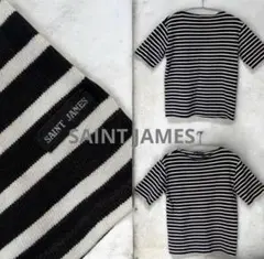 SAINT JAMES 프렌치 반소매 보트넥 티셔츠, 프랑스산, M