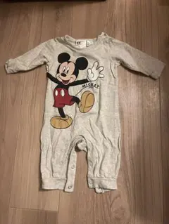 H&M ミッキーマウス ロンパース 3M グレー　美品