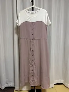 半袖ビスチェレイヤード風ワンピース Mサイズ Milk