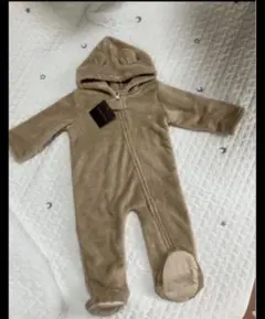 ベビーカバーオール　くまさんカバーオール　80