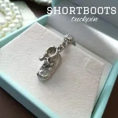 揺れる 靴 ブーツ ピンブローチ タックピン シルバー クリスマス ヴィンテージ