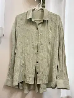 【~8/10までの出品】SLY 長袖シャツ ライトグリーンのサムネイル
