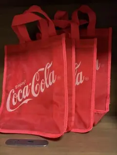 Coca-Cola コカコーラ バッグ レッド 3枚セット　レアのサムネイル