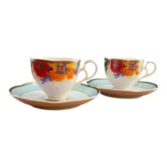 ナルミ　Fine China カップ&ソーサー2客セット ヴィンテージ