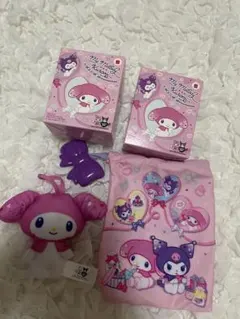 ハッピーセット　メロクロ　マイメロ　クロミ　マスコット 巾着