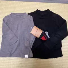 お値下げ　ユニクロフリース、無印インナー、おまけ靴下3足15-20cm