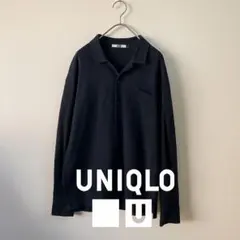 UNIQLO U ユニクロユー カシミヤブレンド シャツジャケット L ブラック