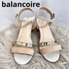 balancoire 美品　クリアヒールサンダル　ゴールド　ベージュ　バイカラーのサムネイル