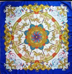 エルメス　HERMES　スカーフ　カレ90　ルナパーク