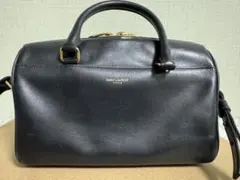 サンローラン ベイビーダッフル 2way ショルダーバッグ レザー 黒