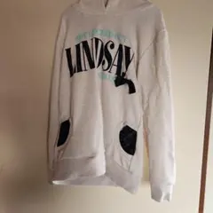 LINDSAY フード付きトレーナー ベージュ