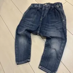 ダークブルーデニムパンツ ゴムウエスト