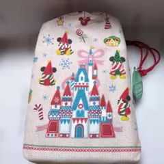 ディズニー　クリスマス　リルリンリン　ポータブル　クッション