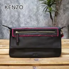 2600□KENZO ショルダーバッグ コンパクト レザー bc07x1のサムネイル