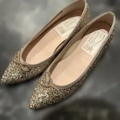 【室内試着のみ】ラウナレア ポインテッドトゥヒールバレエシューズ