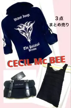 【CECIL Mc BEE】 ３点セット トップス・キャミ・ベルトポーチ　y2k