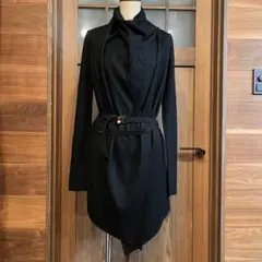 HELMUT LANG ドレープ ジャケット ブラック コート カーディガン S