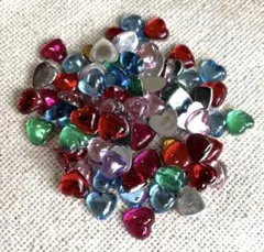 デコパーツ アクリル ハート カボション