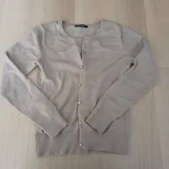 INGNI ベージュ ボタン付き長袖カーディガン レディース