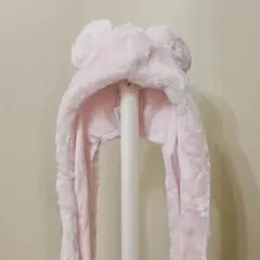 ディズニー　ミッキーマウス　マフラーファンキャップ　ピンク