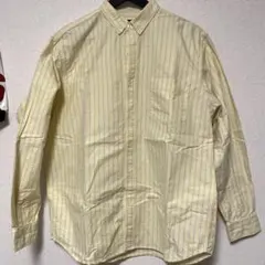 BEAMS HEARTボタンダウンシャツ 黄色と青のストライプ