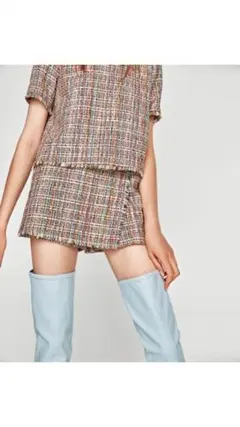 ツイード風スコート