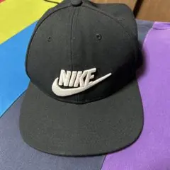 NIKE ブラックキャップ ロゴ刺繍