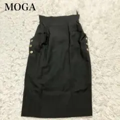 MOGA ブラック タイトスカート Sサイズ　上品　ウール100% セレモニーのサムネイル