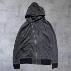 c*e様 00s archive y2k vital 斜めジップパーカー　チェッ