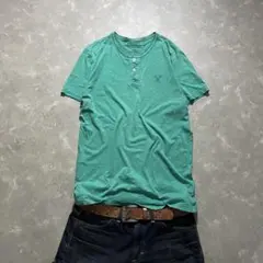 00s archive grunge henley gray tee y2k - メルカリ