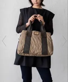 VitaFelice aroco キルティングトートバッグ Lサイズ　ベージュ