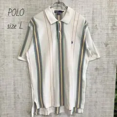 POLO　ポロラルフローレン　ポニー刺繍　半袖　ポロシャツ L