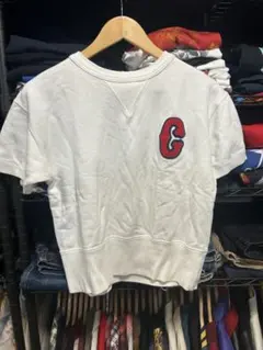 Champion Cロゴ刺繍ショートスリーブトレーナー