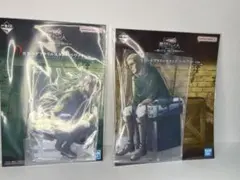 一番くじ　進撃の巨人　D賞・E賞リヴァイ・エルヴィン ビッグアクスタセット