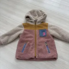 ZARA ZARAベビー アウター カラーブロック フリースジャケット