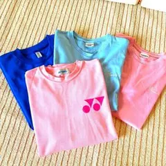 【YONEX他】テニスＴシャツ4点 青 水色 ピンク