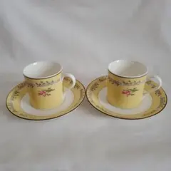 ティファニー　デミタスカップ&ソーサー　2客セット