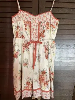 Olive des Olive  花柄ワンピース　リボン　キャミソールワンピース