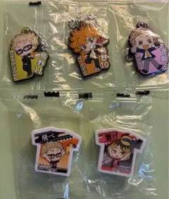 ハイキュー くら寿司 ラバーマスコット3個消しゴム 2個