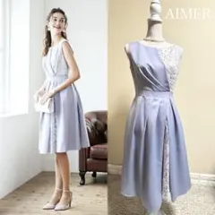 着用1回！極美品！AIMER エメ 35,640円　ワンピース M 結婚式　会食のサムネイル